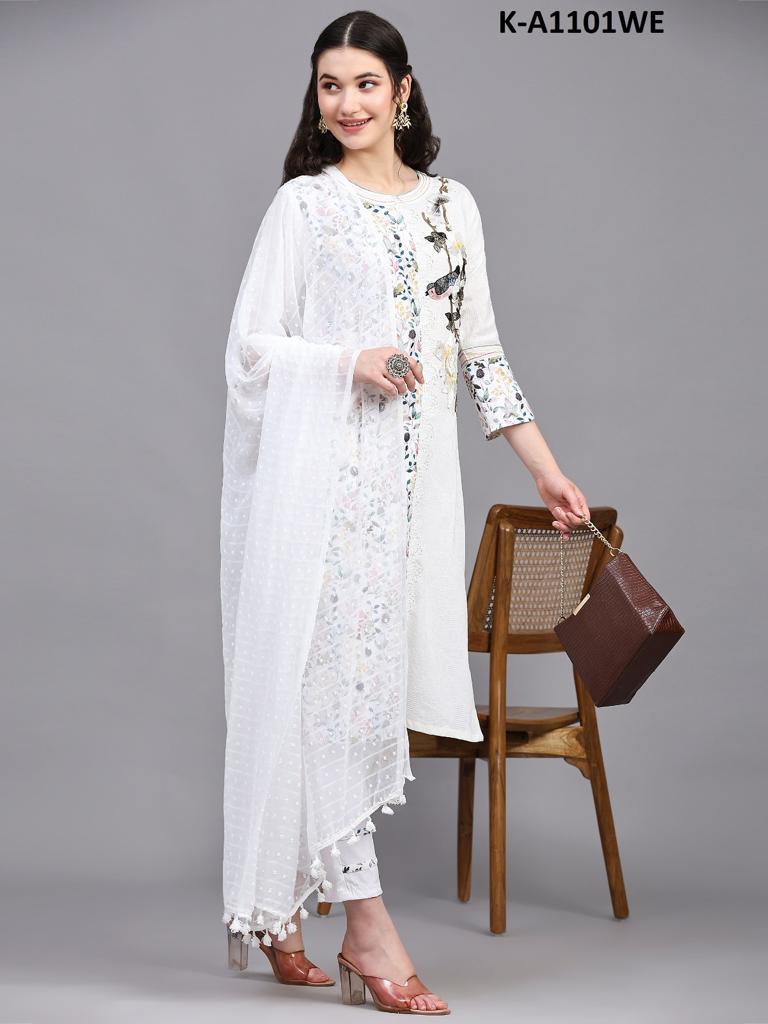 14320 SLUB COTTON LACE WORK NEW ELEGANT FANCY BEAUTIFUL STYLISH DASHING FAB  LOOK CLASSY DESIGNER PARTY WEAR 3 PIECE FULL STITCHED SUITS FOR WOMEN AT  LOWEST PRICE ONLINE IN INDIA MAURITIUS USA 