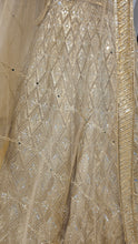 Load image into Gallery viewer, Golden Silk Lehenga with Sequins, Zari, Mirror and Beads Work
