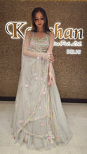 Load image into Gallery viewer, Net Grey Lehenga Choli with Embroidery
