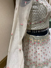 Load image into Gallery viewer, Off White Net Lehenga with Sequins and Zari Work
