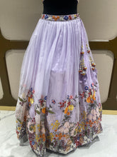 Load image into Gallery viewer, Lavender tissue Lehenga with Thread, pearl and Sequins
