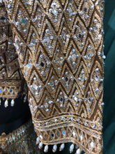 Load image into Gallery viewer, Golden Net Lehenga with Sequins Work
