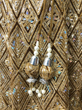 Load image into Gallery viewer, Golden Net Lehenga with Sequins Work
