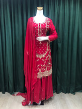 Load image into Gallery viewer, Chinon Suit With Sequins, Cut Dana and Moti Work
