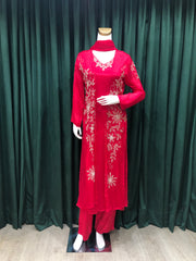 Chinon Suit With Cut Dana and Moti Work